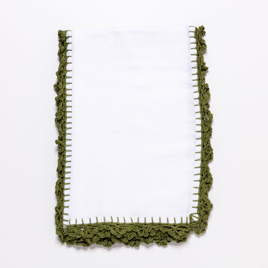 Muslin Swaddle with Wide Border - Cactus