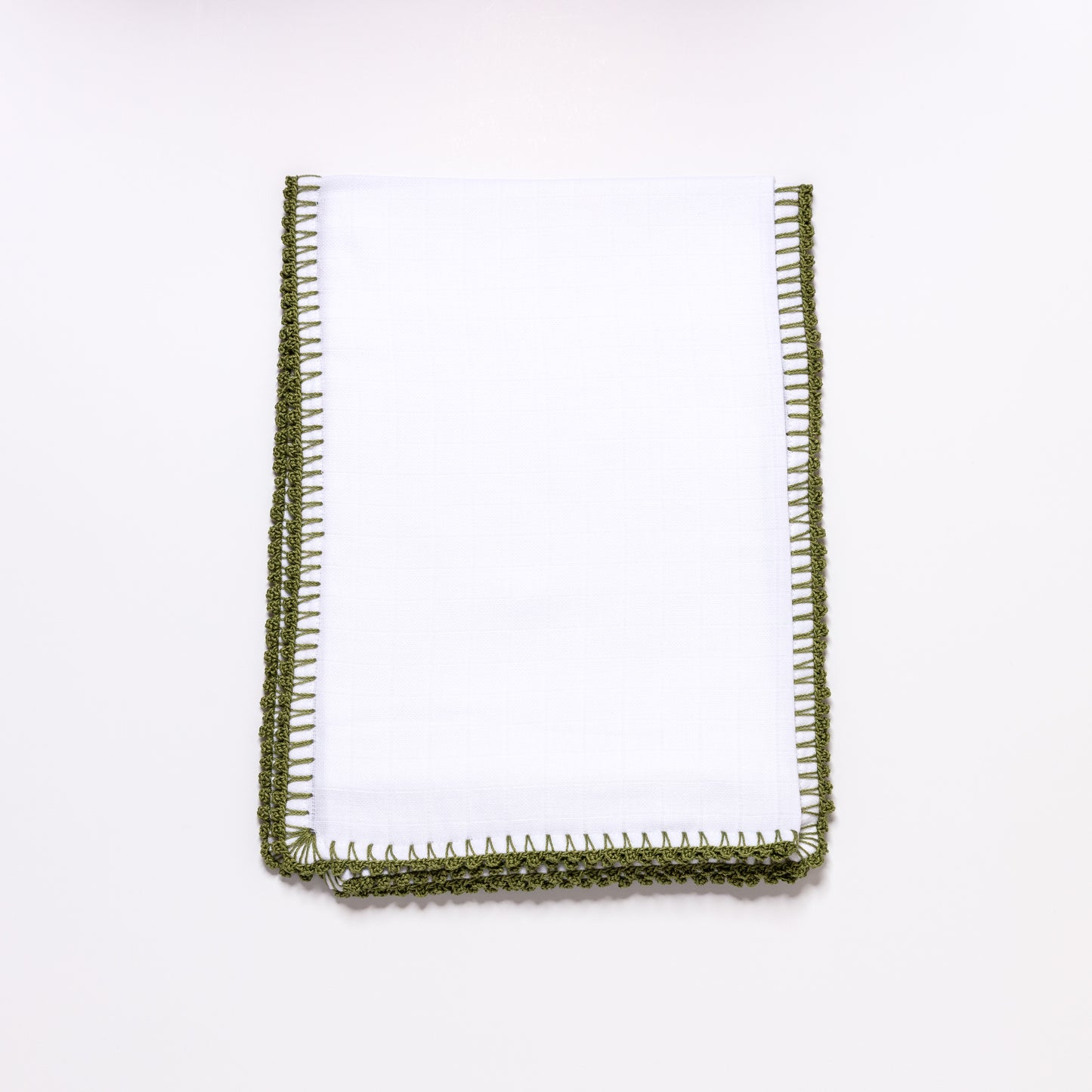 Muslin Swaddle with Classic Border - Cactus