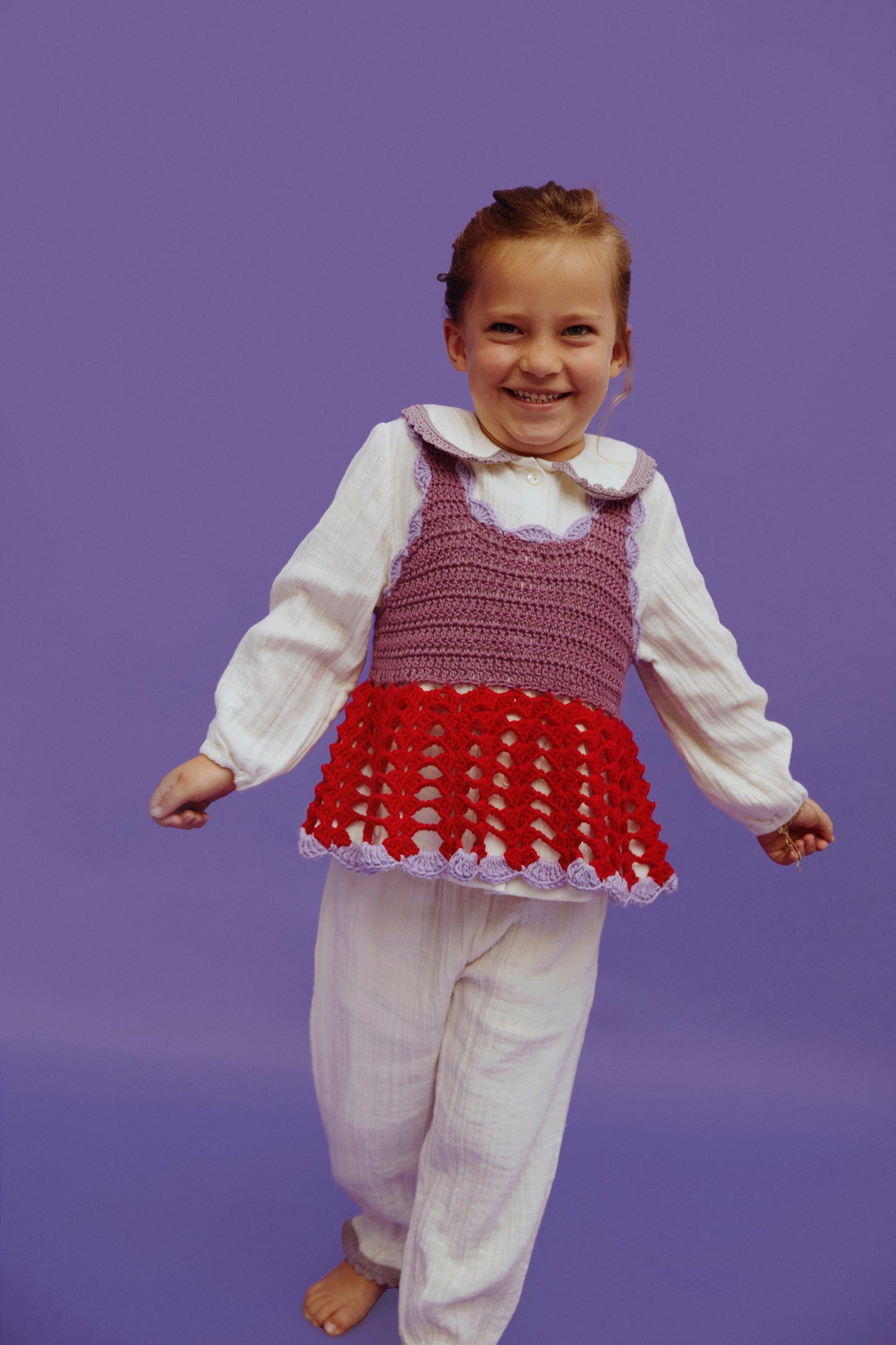 Peplum Blouse OLGA - Lavender