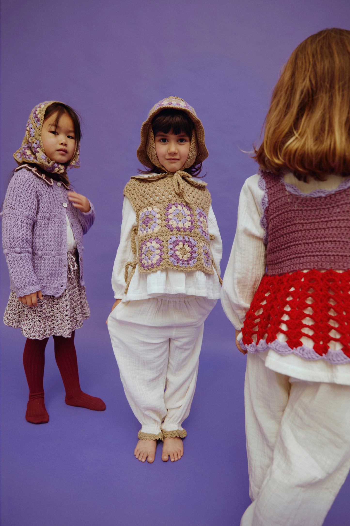 Fanned Skirt ESTER - Lavender Combo
