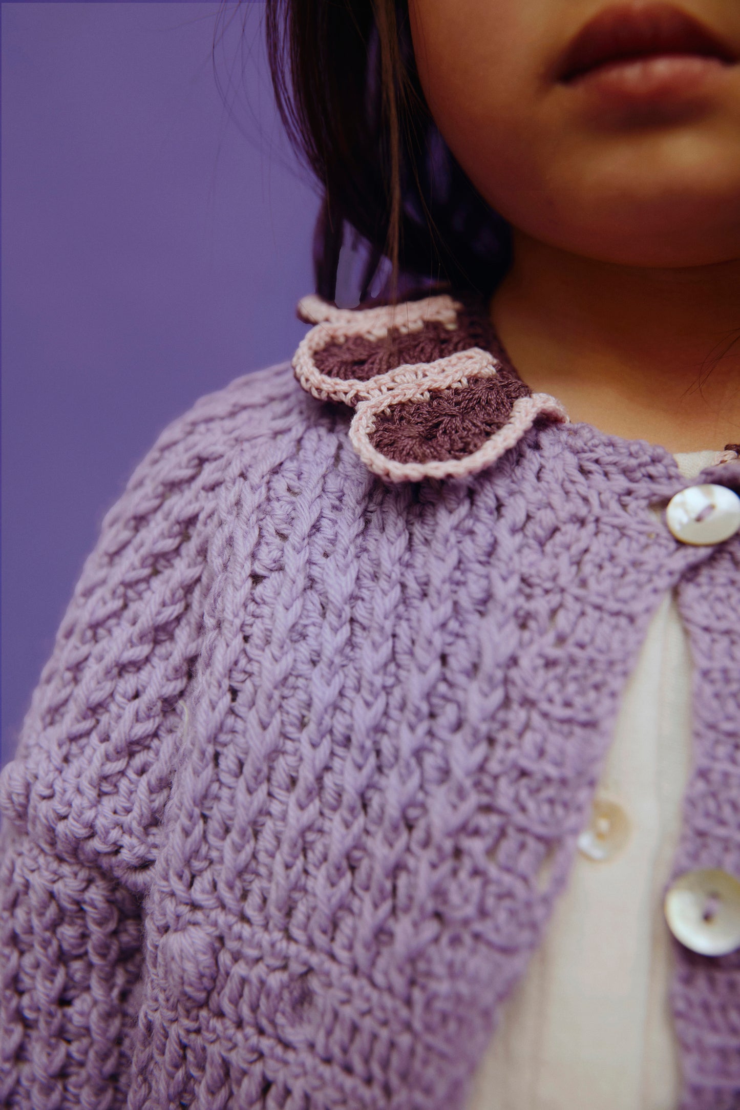 Blouse LEILA - Lavender Combo