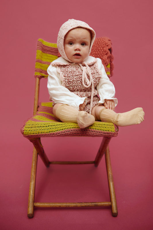 Suspender Shorts HILDA - Dusty Rose