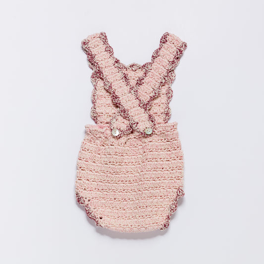 Suspender Shorts HILDA - Cotton Candy Combo