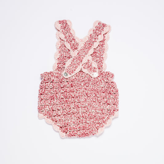 Suspender Shorts HILDA - Dusty Rose