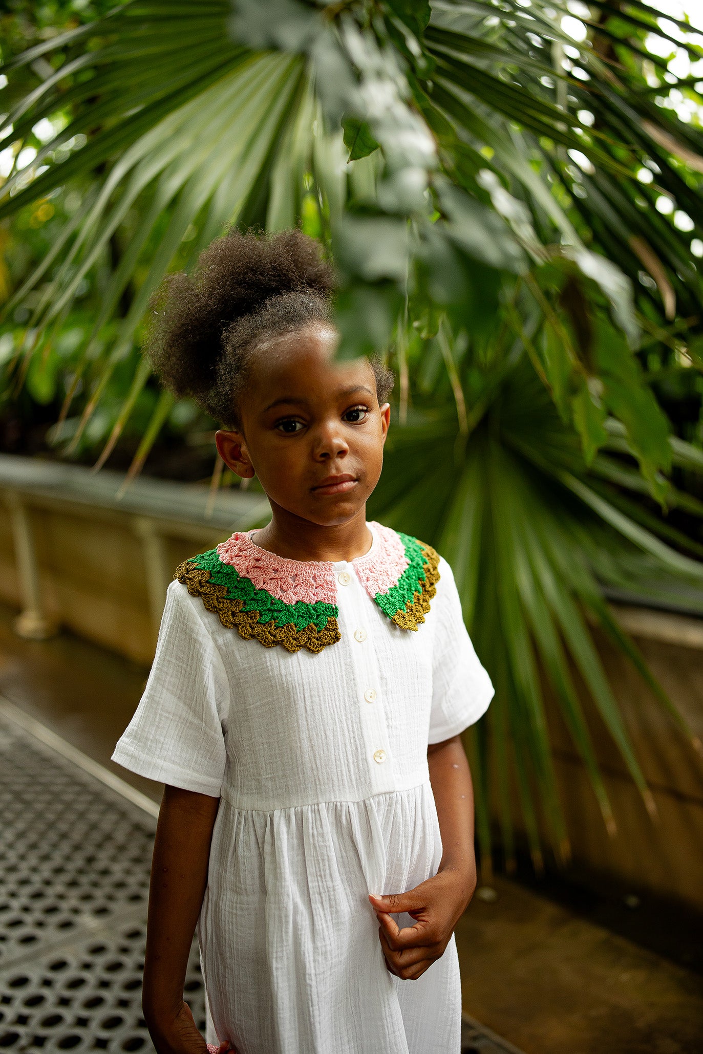 Collar Dress MEADOW - Combo Green