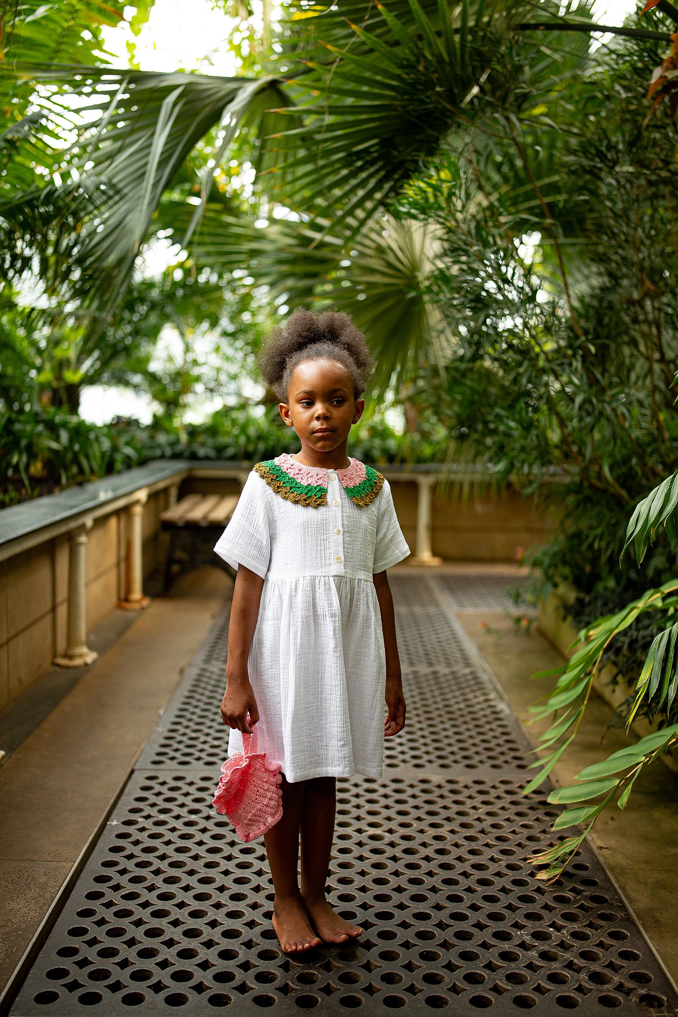 Collar Dress MEADOW - Combo Green