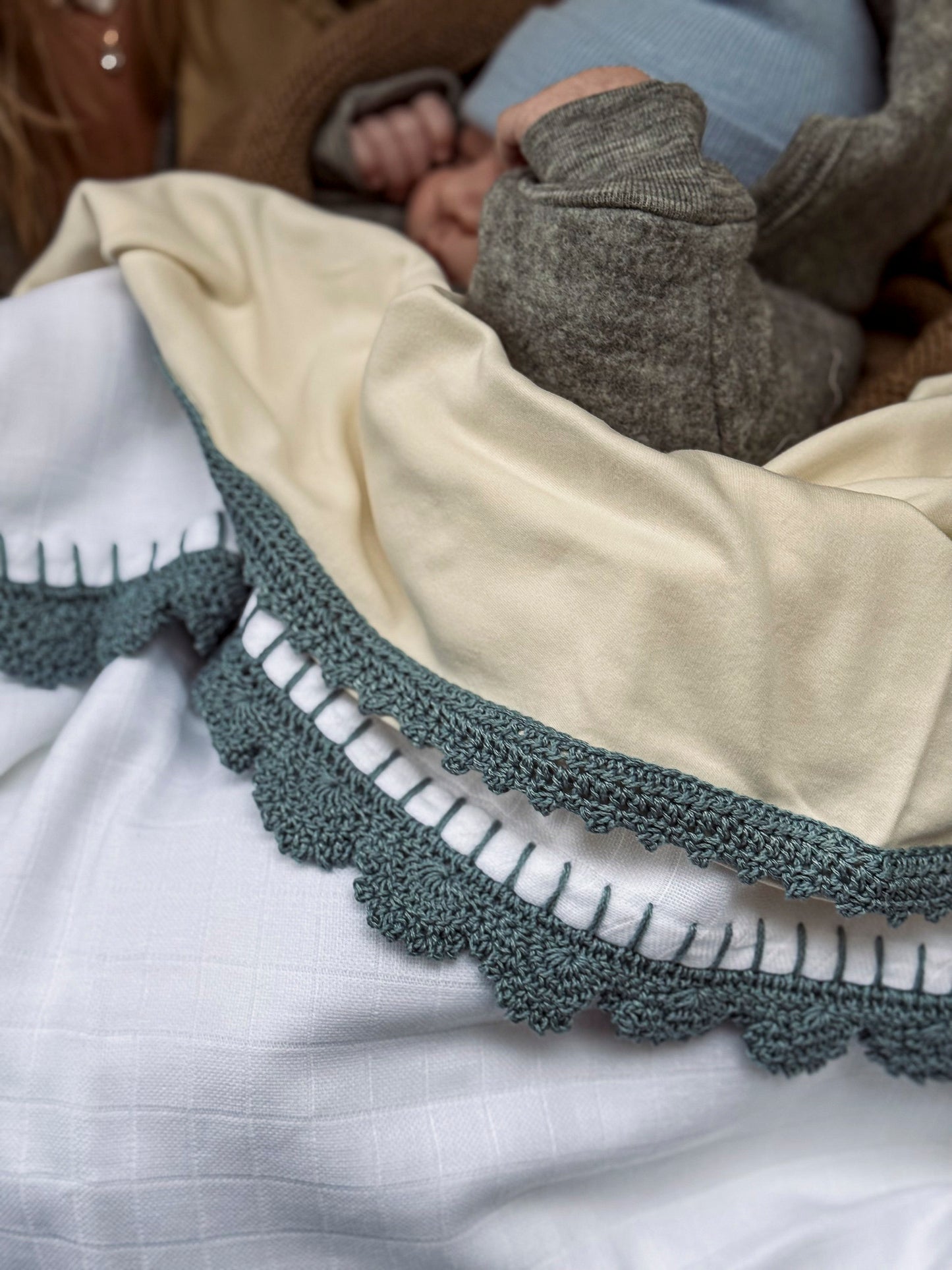 Jersey Swaddle - Light Moon