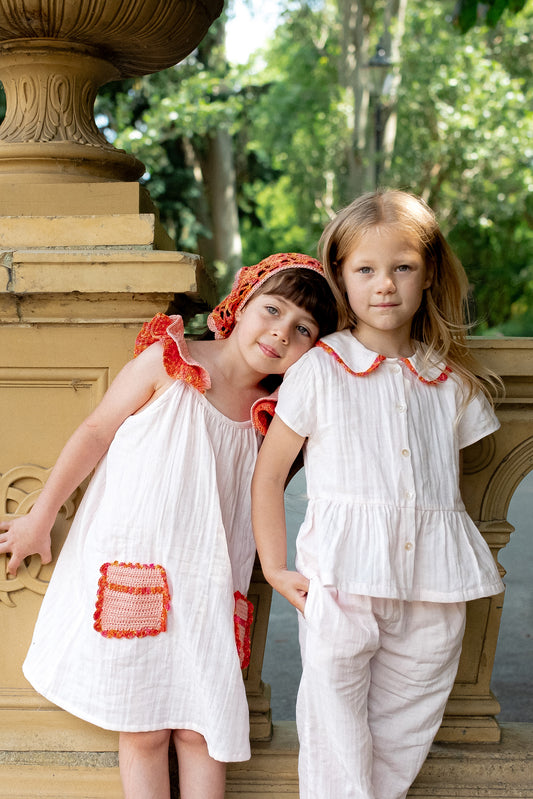 Muslin Blouse OLGA - Sunset