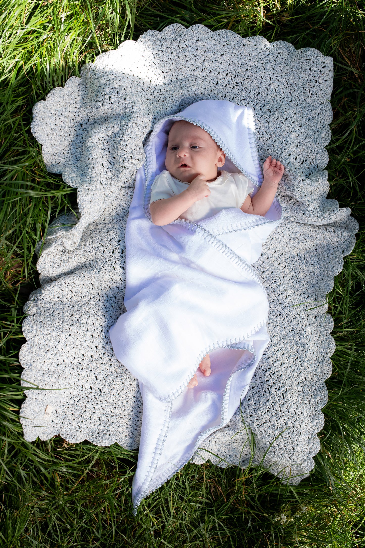 Capped Terry Towel - Sky
