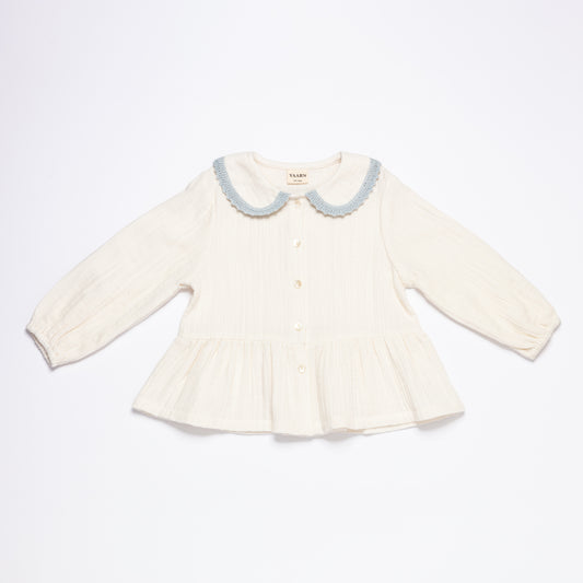 Peplum Blouse OLGA - Sky