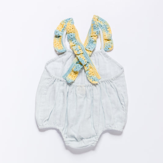 Crossover Romper SOLEIL - Painted Marbles