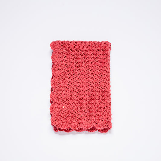 Woolen Heirloom Blanket - Dark Blush