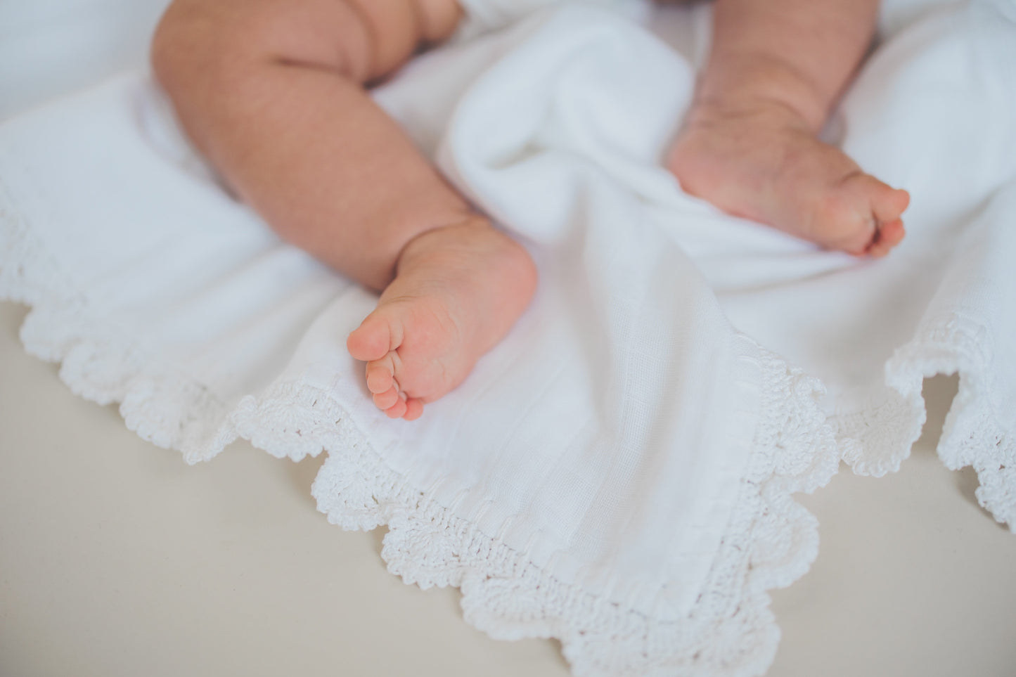 Triple Swaddle Blanket - White