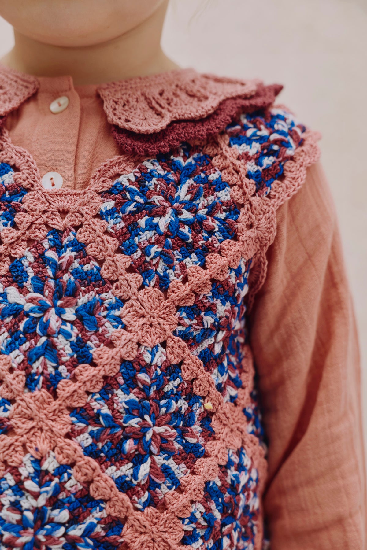 Granny Square Dress ANNA - Harvest