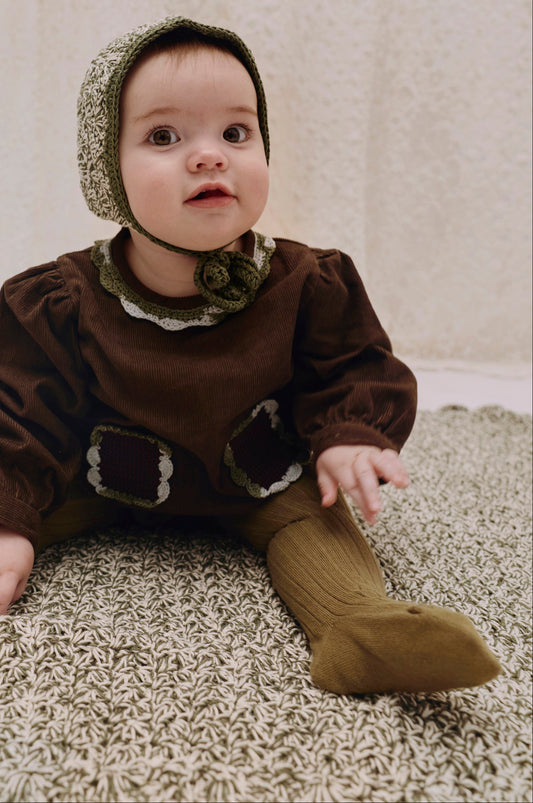 Cotton Heirloom Blanket - Double Cotton Khaki