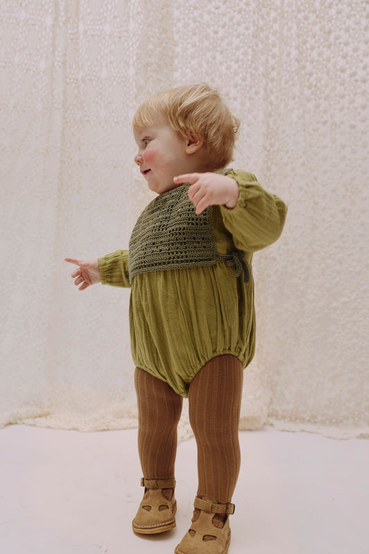 Panel Romper LULU - Olive