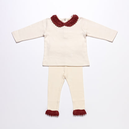 T-shirt NOLA & Legging BILLY set - Dusty Rose