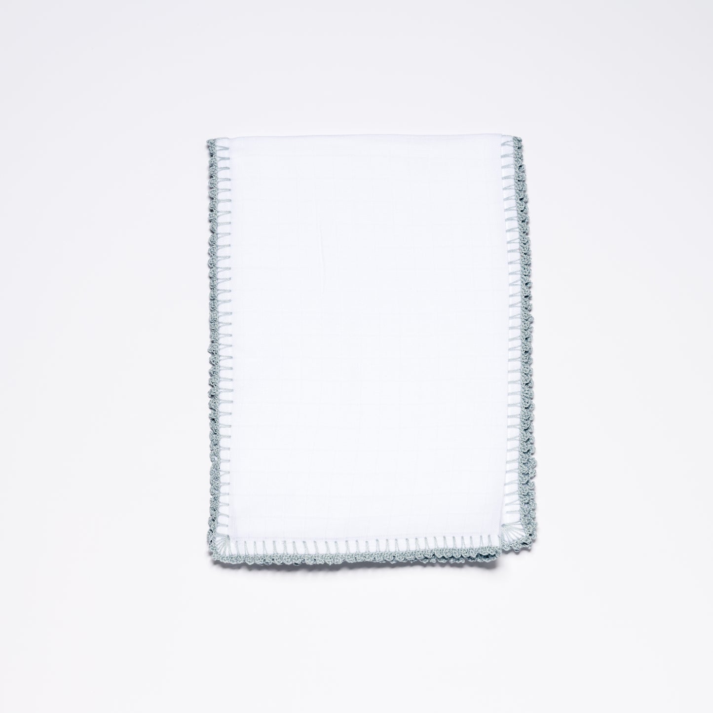 Muslin Swaddle with Classic Border - Sky