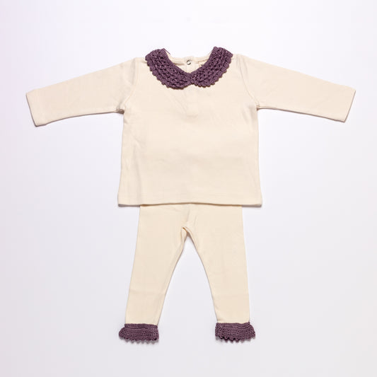 T-shirt NOLA & Legging BILLY set - Lavender