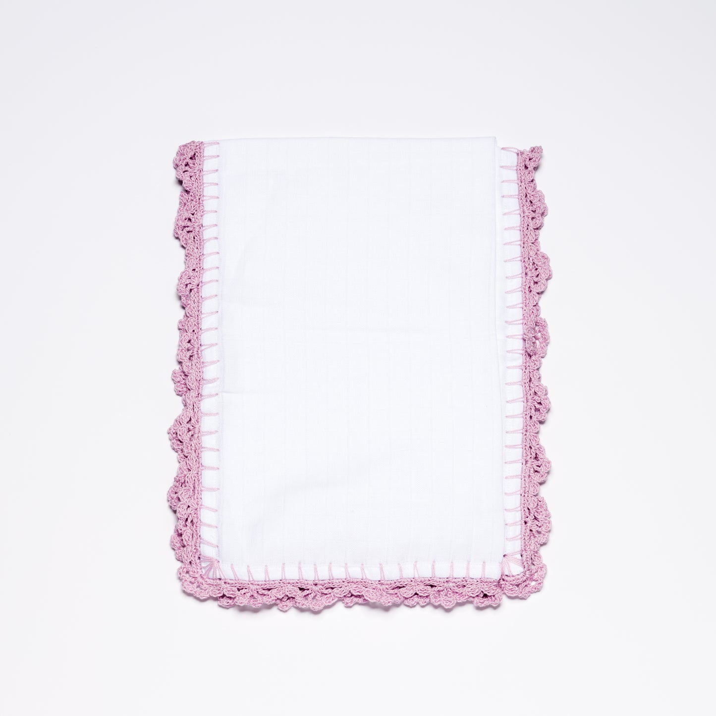 Muslin Swaddle with Wide Border - Catmint