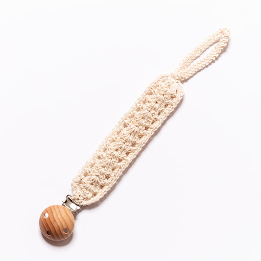 Pacifier Strap - Beige