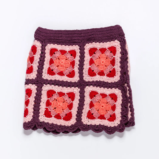 Skirt ELLIE (Kids) - Açai/Light Pink - YAARN X MEADOW COLLAB