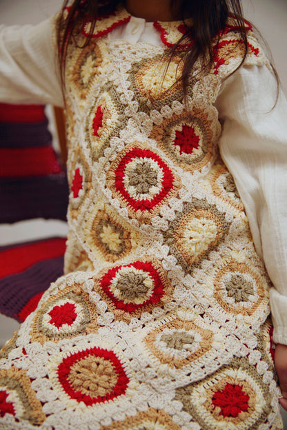 Dress ANNA - Beige Combo