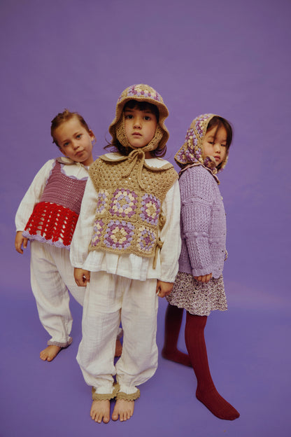 Fanned Skirt ESTER - Lavender Combo