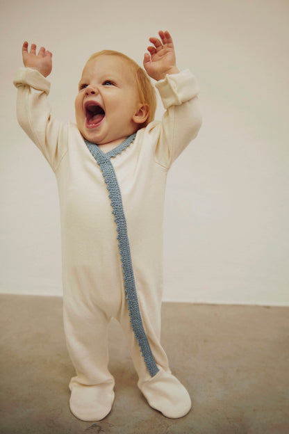 Footie Babygrow QUINCY - Light Moon