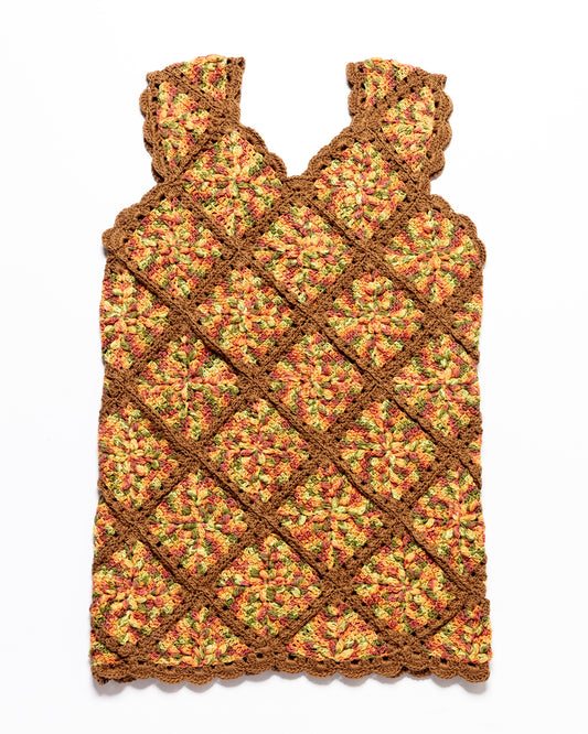 Granny Square Dress ANNA - Harvest