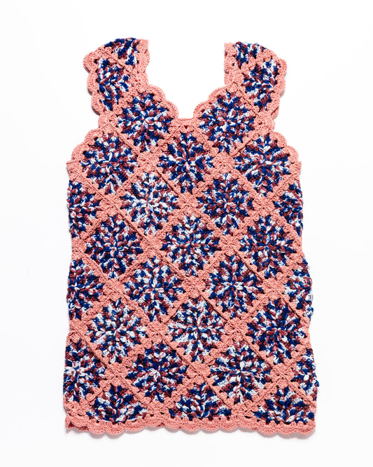 Granny Square Dress ANNA - Winterberry