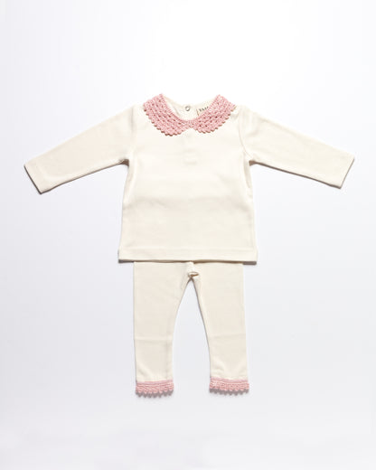 T-shirt NOLA & Leggings BILLY set - Cotton Candy