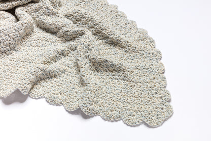 Cotton Heirloom Blanket - Sky Combo