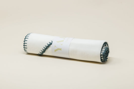 Muslin Capped Towel - Light Moon