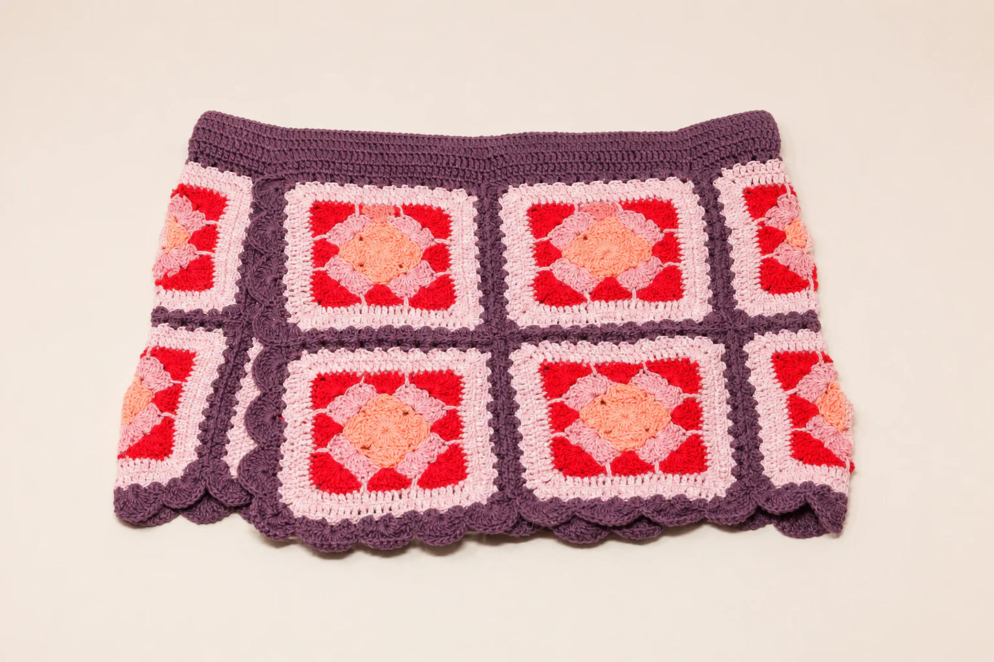Skirt PALERMO (Adult) - Açai/Light Pink -  YAARN X MEADOW COLLAB