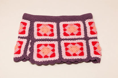 Skirt PALERMO (Adult) - Açai/Light Pink -  YAARN X MEADOW COLLAB