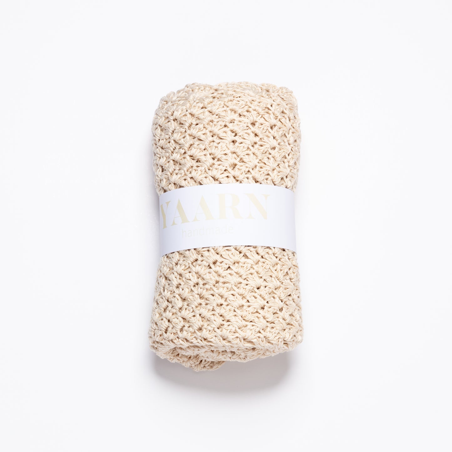Cotton Heirloom Blanket - Beige Melangé