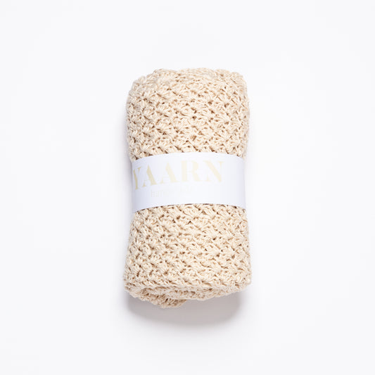 Cotton Heirloom Blanket - Beige Melangé