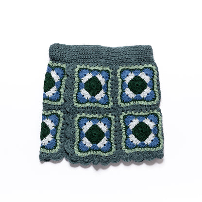 Skirt ELLIE (Kids) - Blue/Green Leaf - YAARN X MEADOW COLLAB