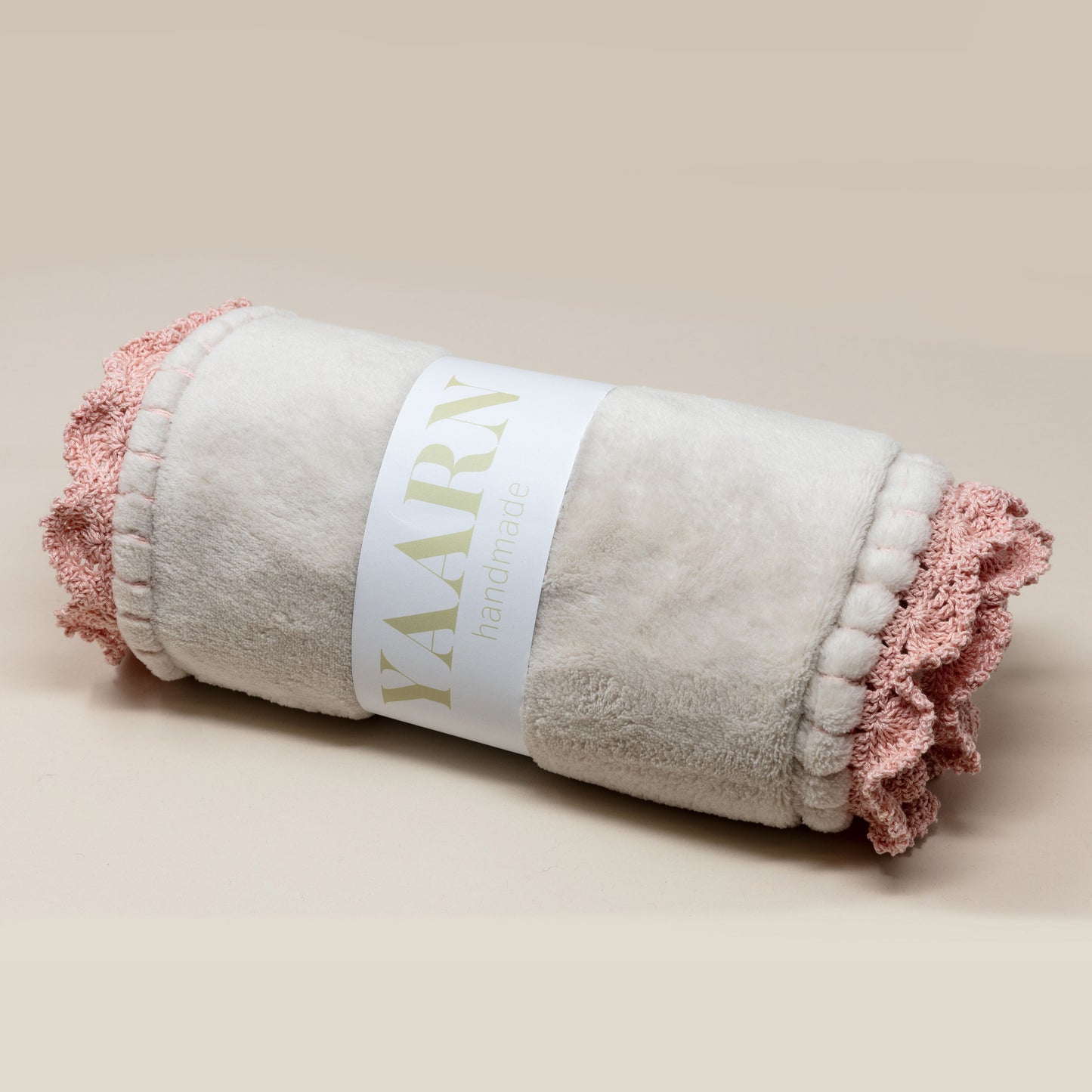 Fleece Blanket - Beige/Light Blush