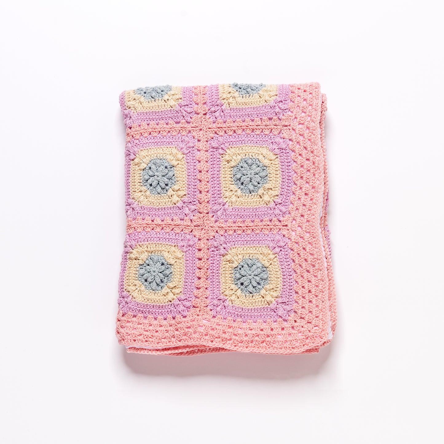 Granny Square Blanket - Candy Cloud