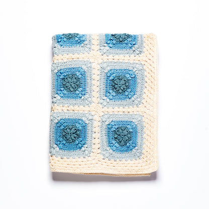 Granny Square Blanket - Soft Blues