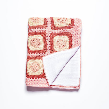 Granny Square Blanket - Soft Pinks