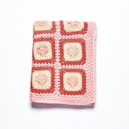 Granny Square Blanket - Soft Pinks