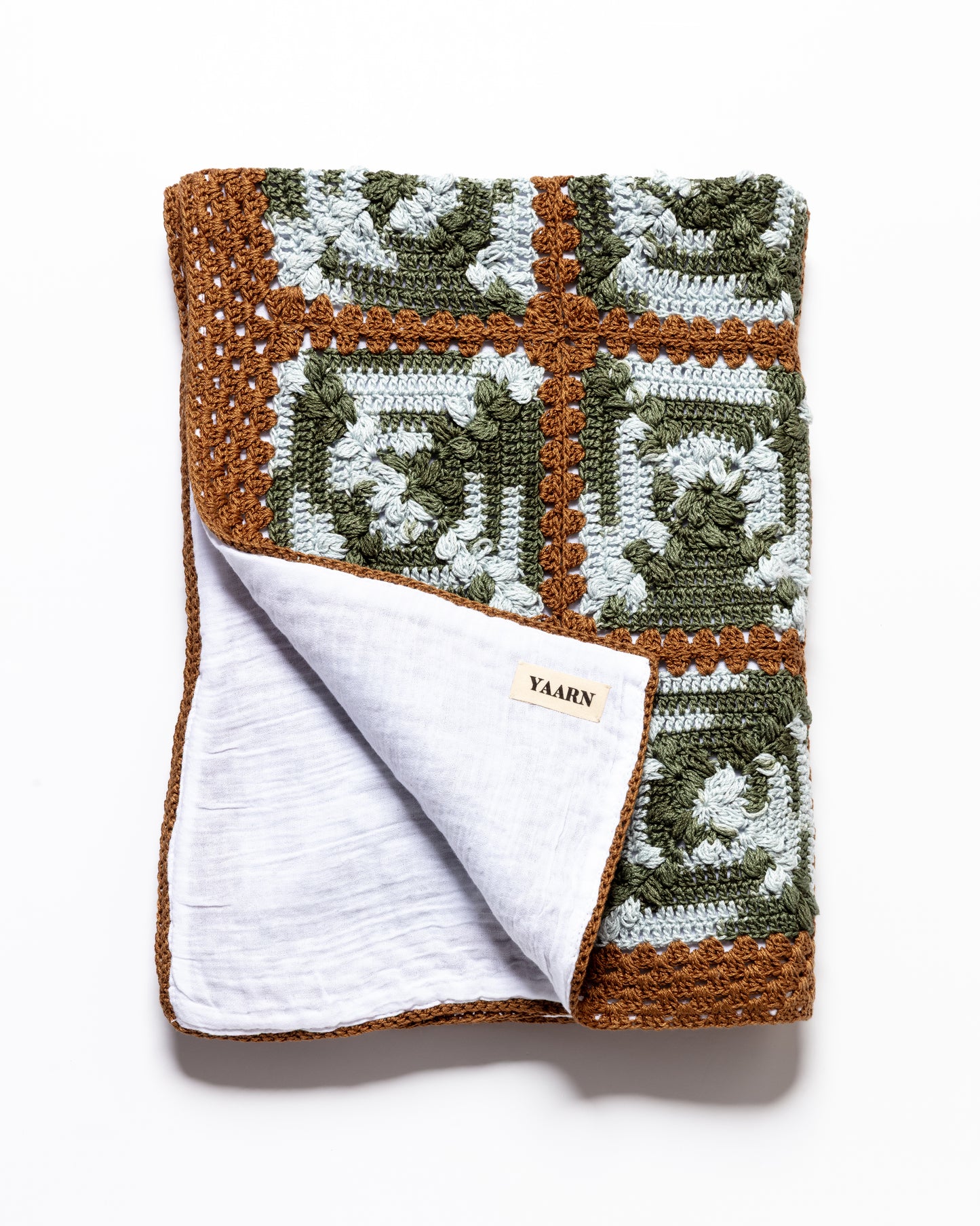 Granny Square Blanket - Frost