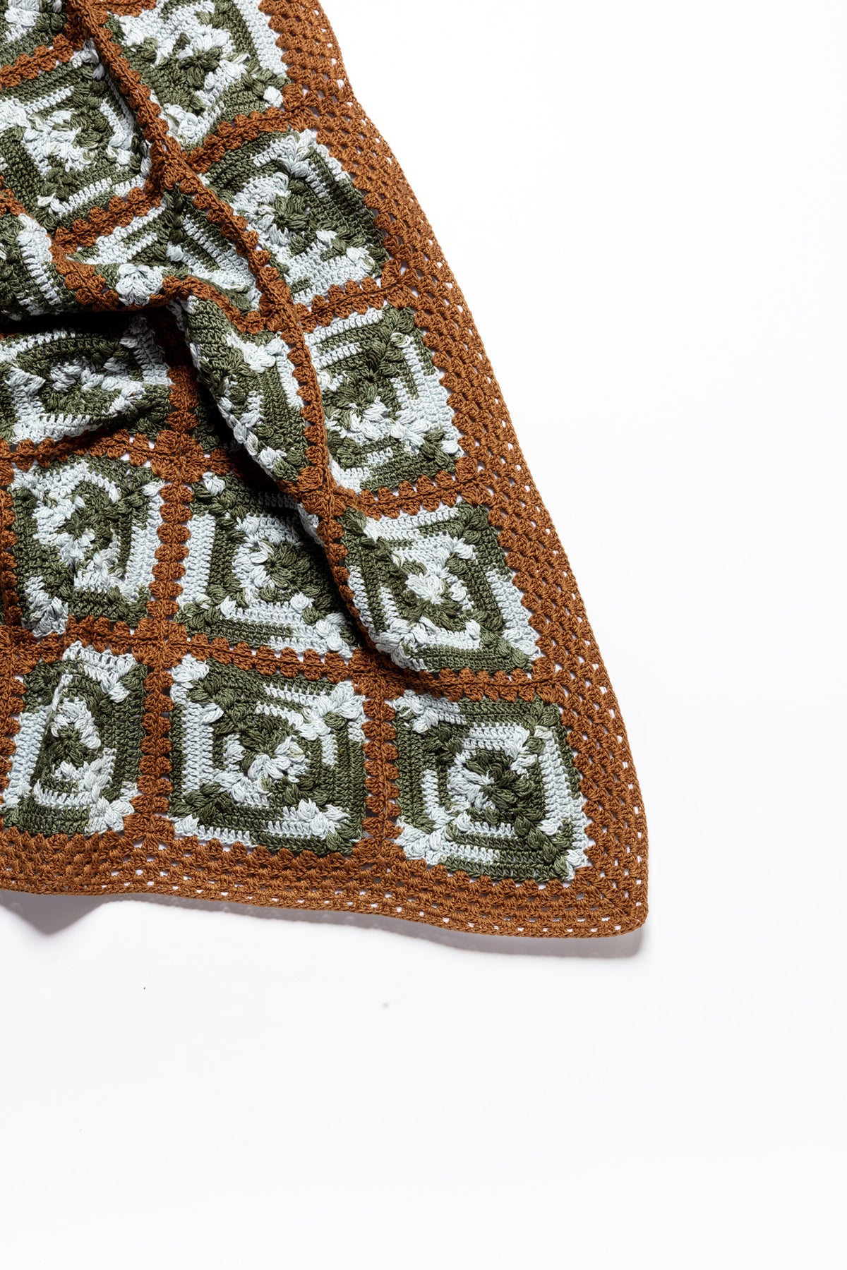 Granny Square Blanket - Frost