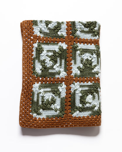 Granny Square Blanket - Frost