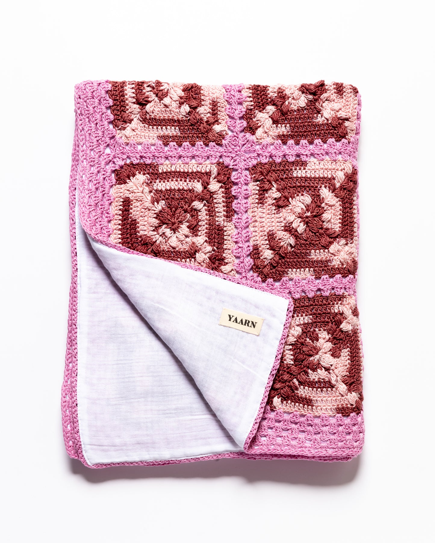 Granny Square Blanket - Rosette