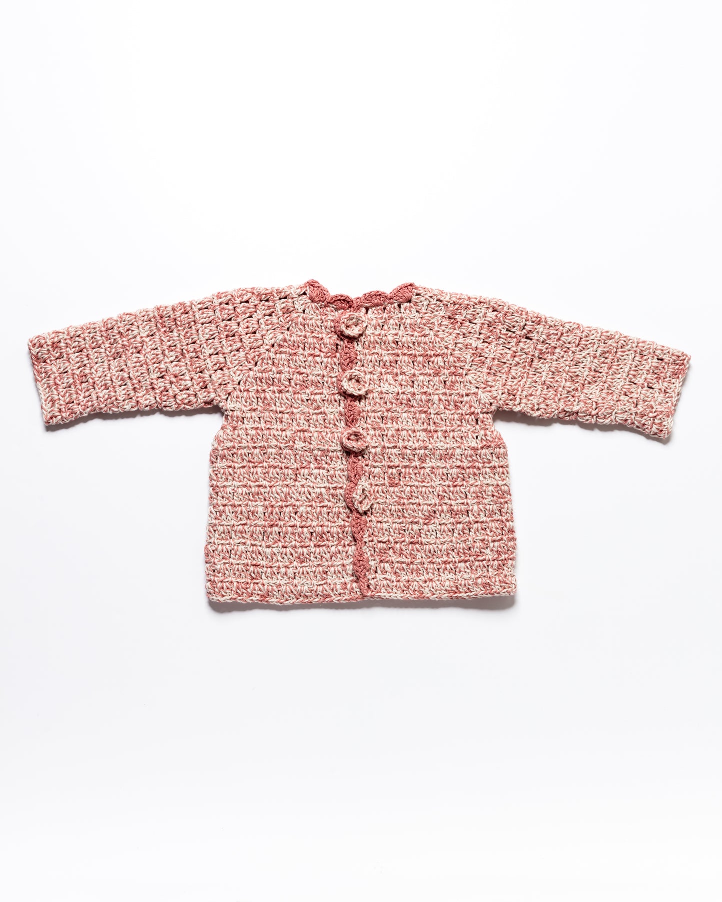 Cardigan HARLOW - Double Cotton Blush