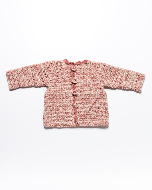 Cardigan HARLOW - Double Cotton Blush